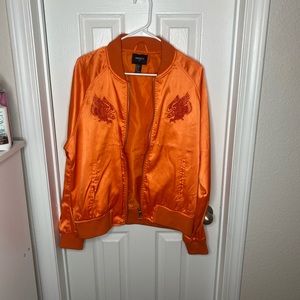 Vibrant silk jacket